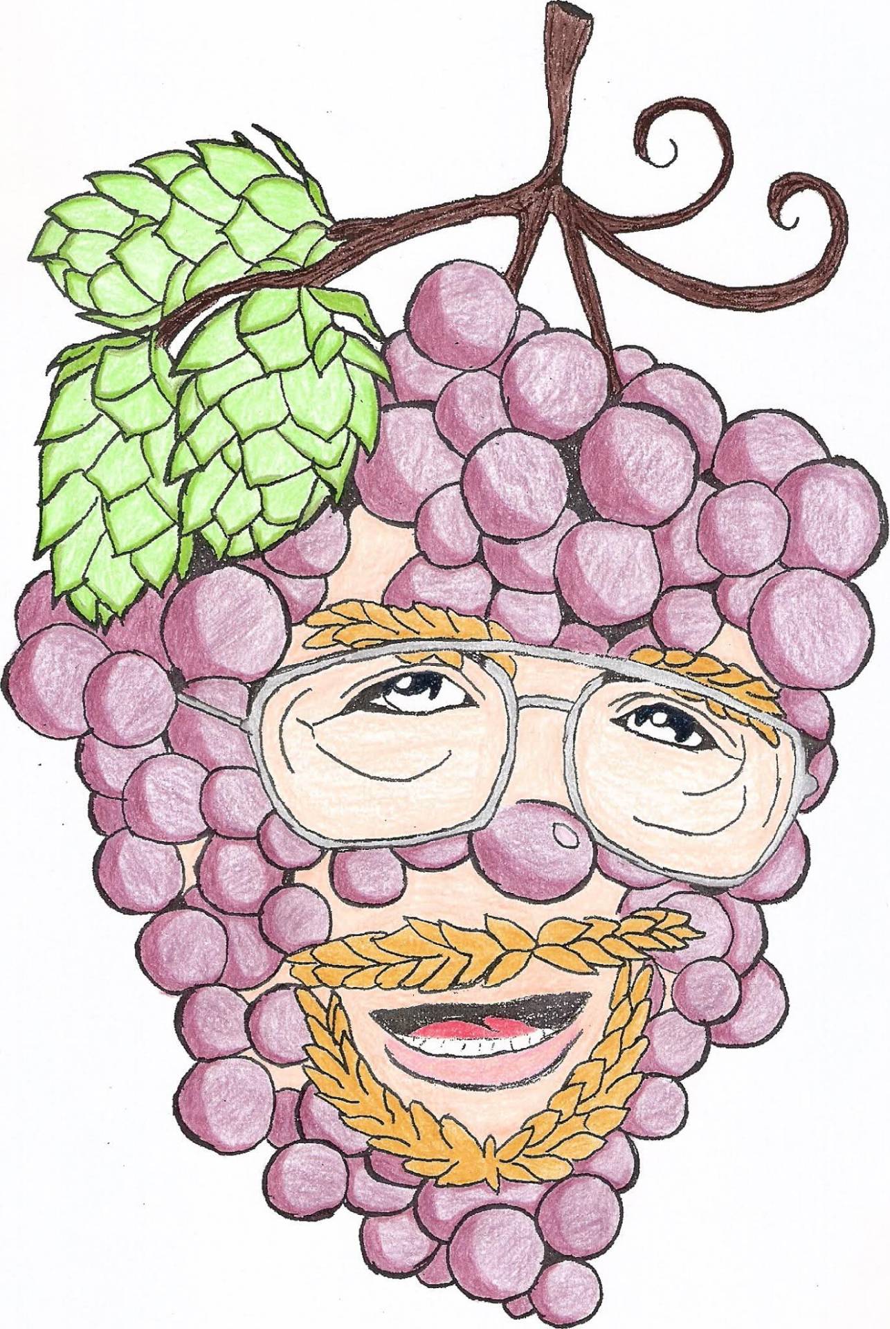 Harry the Grape, Allen Biermaken's shop mascot